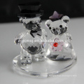 new design crystal couples bear figurines for home decorations